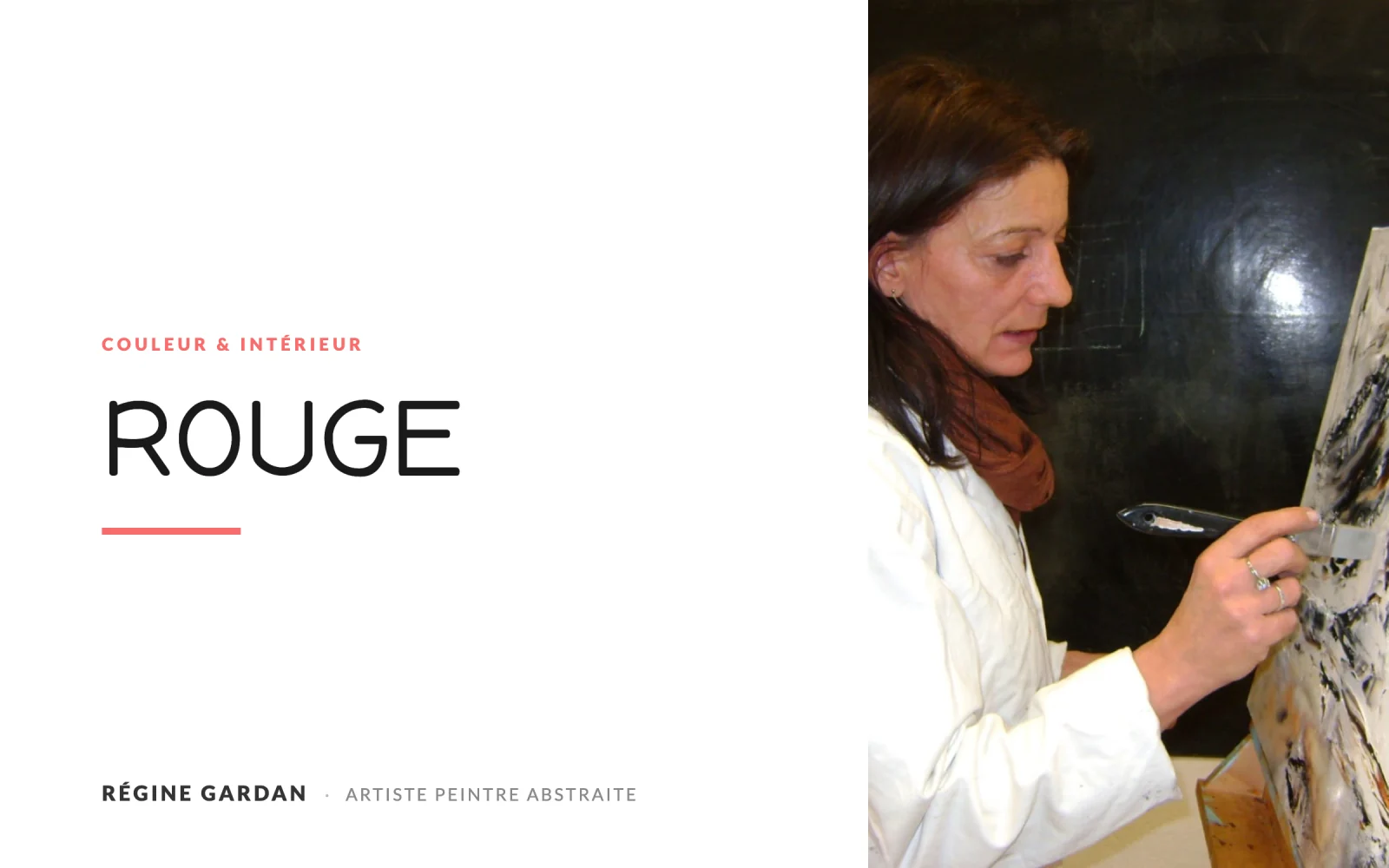 Peinture abstraite rouge : l'énergie d'un tableau rouge dans votre intérieur