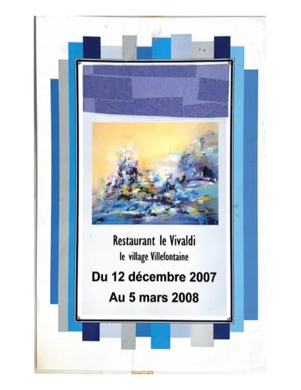 Affiche de l'exposition Restaurant Le Vivaldi (2007), Régine Gardan