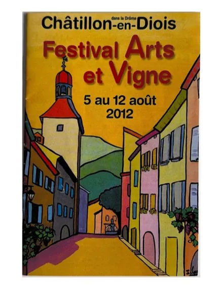 Affiche de l'exposition Festival Art et Vignes, Châtillon (2012), Régine Gardan