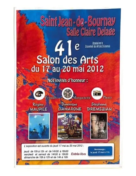 Affiche de l'exposition 41e Salon des Arts, Saint-Jean-de-Bournay (2012), Régine Gardan