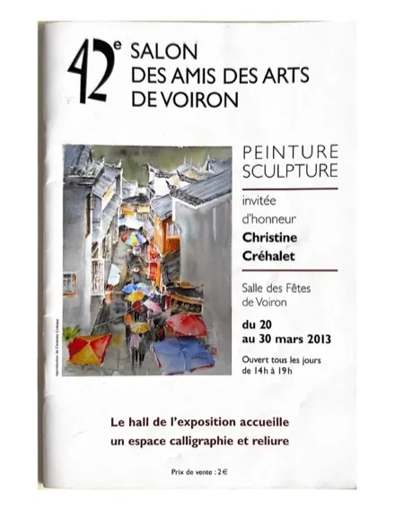 Affiche de l'exposition 42e Salon des Amis des Arts, Voiron (2013), Régine Gardan