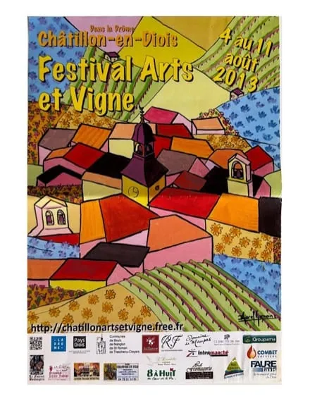Affiche de l'exposition Festival Arts et Vignes (2013), Régine Gardan