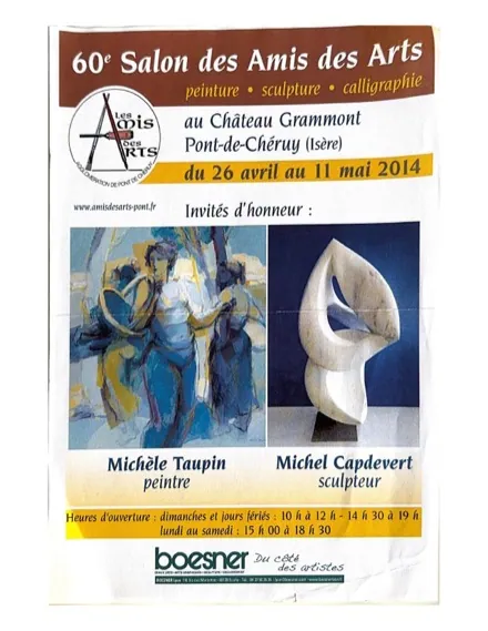 Affiche de l'exposition 60e Salon des Amis des Arts, Pont-de-Chéruy (2014), Régine Gardan
