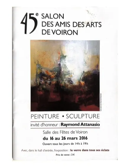 Affiche de l'exposition 45e Salon des Amis des Arts, Voiron (2016), Régine Gardan