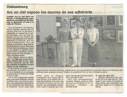 L'atelier Arc en ciel expose les œuvres de ses adhérents, dont Régine Gardan
