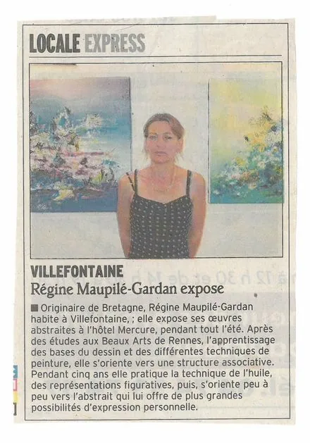 Régine Gardan expose ses peintures abstraites en région lyonnaise