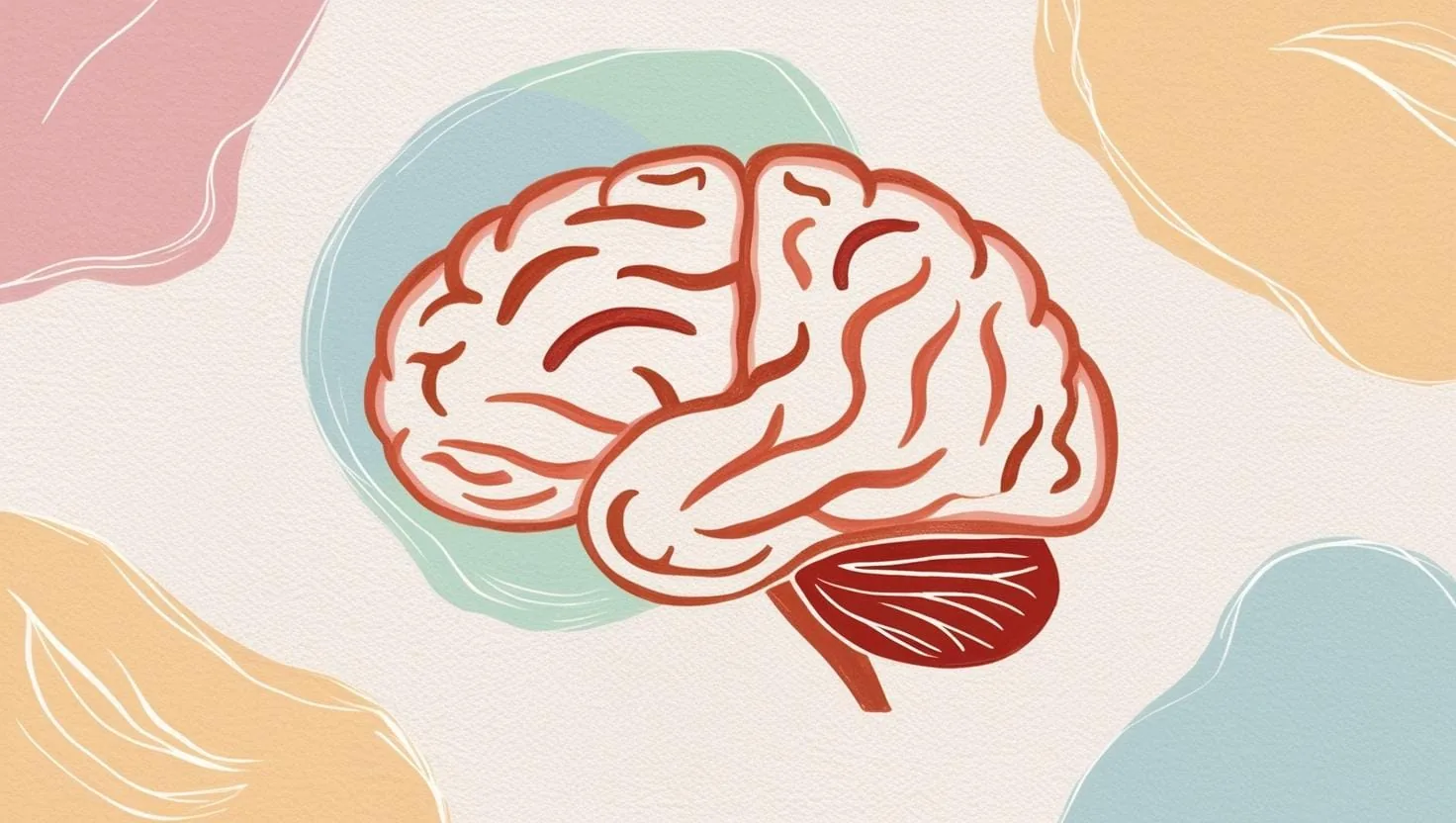 Peinture abstraite illustrant la psychologie des couleurs et leurs émotions