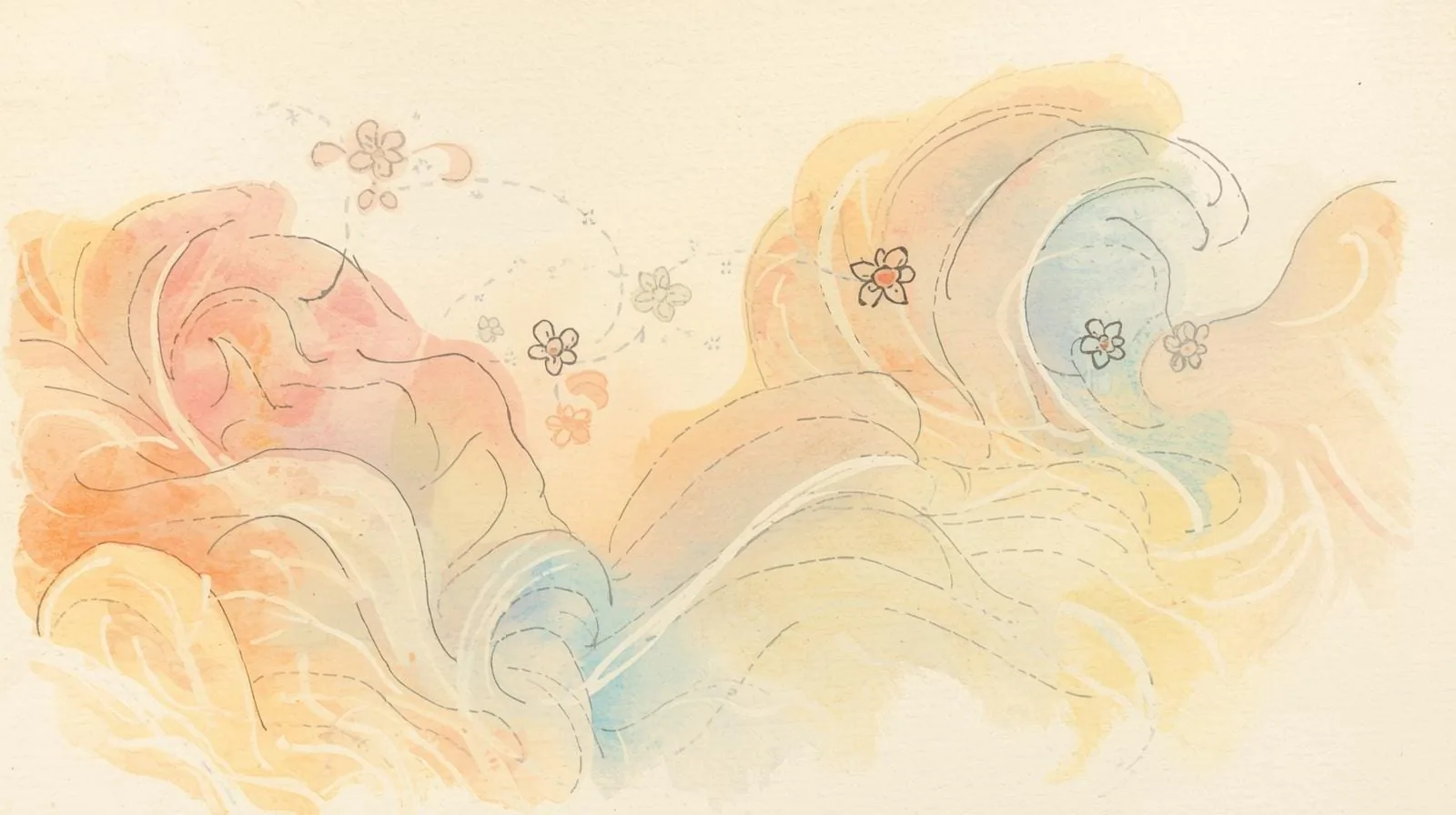 Tableau abstrait dans un intérieur de style japandi, épuré et naturel