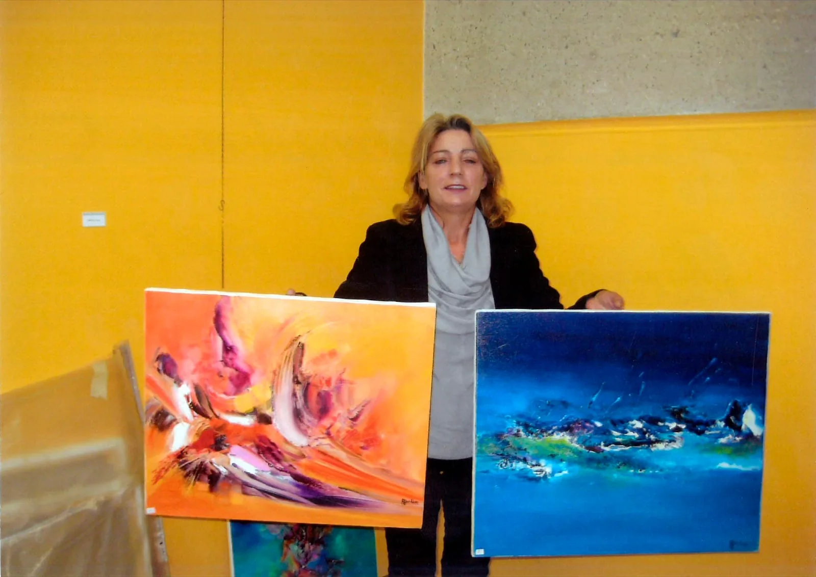 Exposition de tableaux abstraits de Régine Gardan