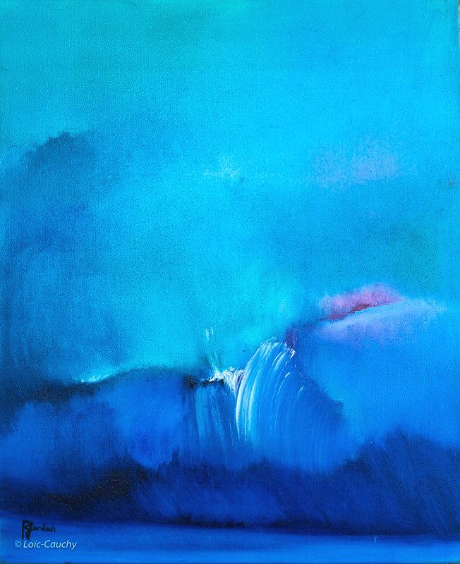 Tableau Abstrait Bleu 184 “Abysse”