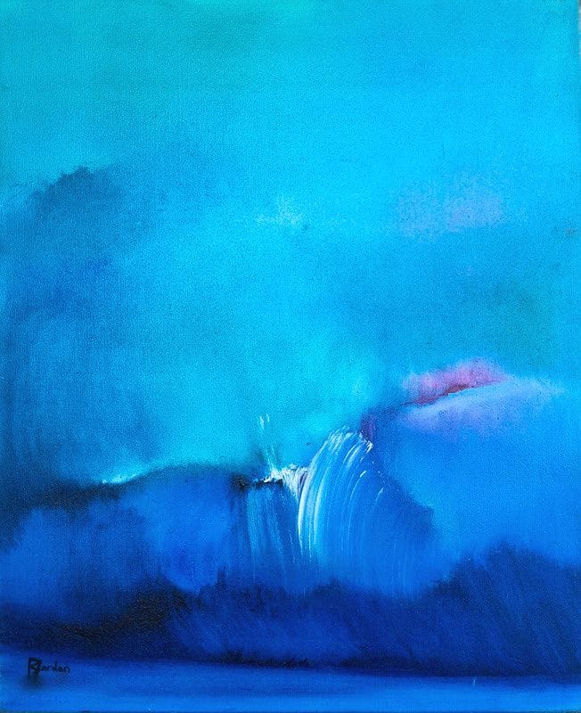 Tableau Abstrait Bleu 184 “Abysse”