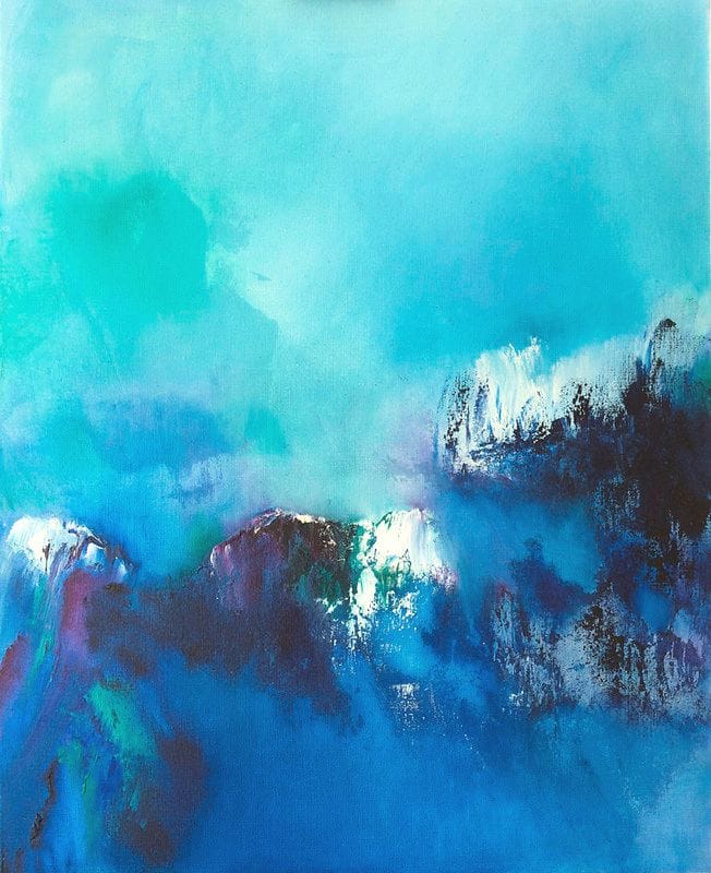 Tableau Abstrait Bleu 76 “Baie Des Anges”