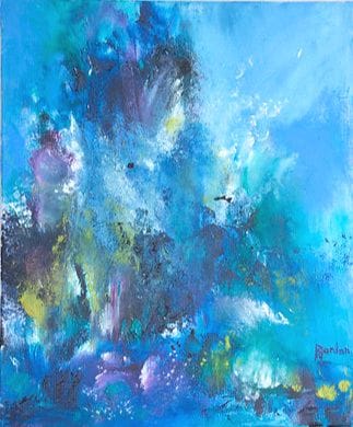 Tableau Abstrait Bleu 205 “Gardien”