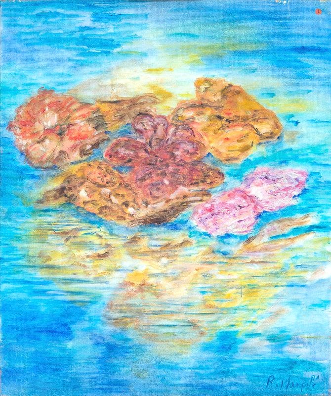Tableau Abstrait Bleu 173 “Lotus”