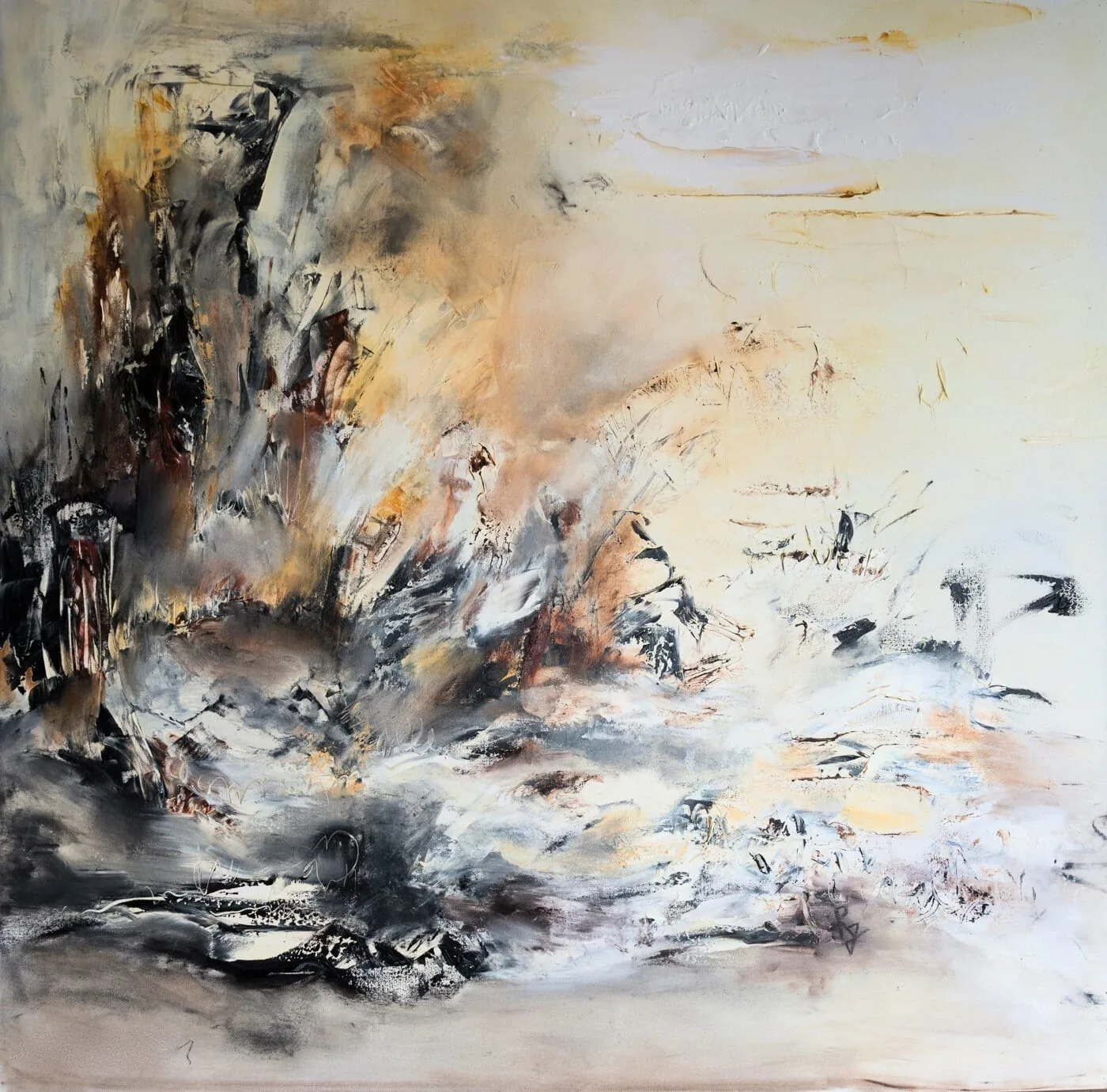 Tableau Abstrait Jaune 240 “Ambition”