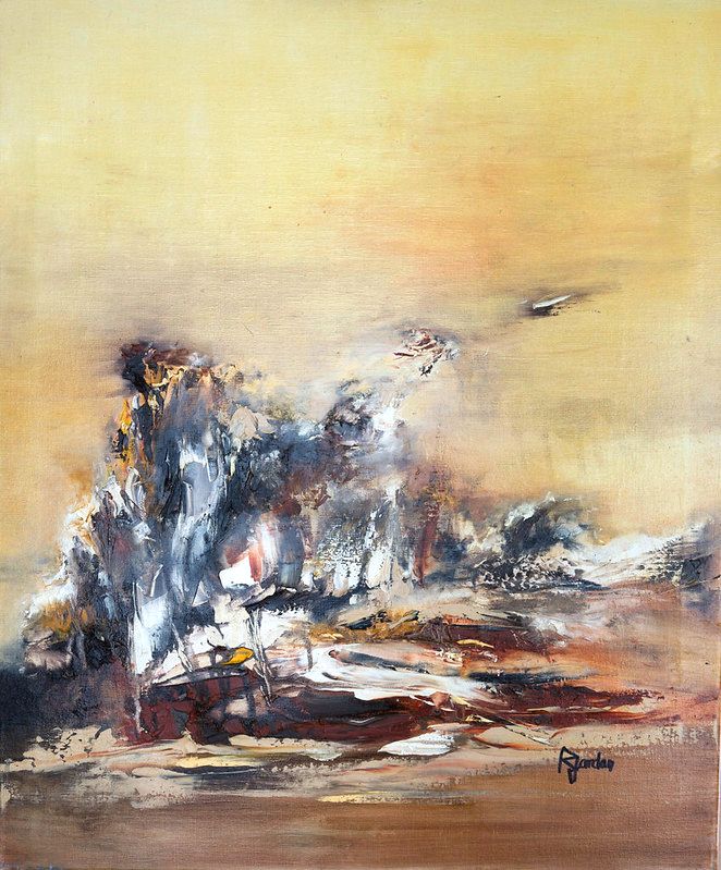 Tableau Abstrait Jaune 139 “Cap”