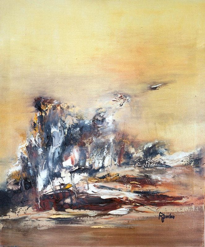 Tableau Abstrait Jaune 139 “Cap”