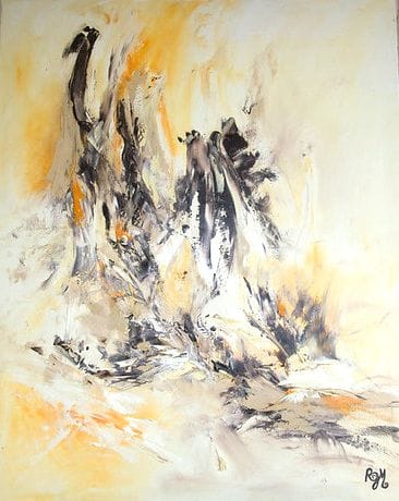 Tableau Abstrait Jaune 197 “Incarnation”