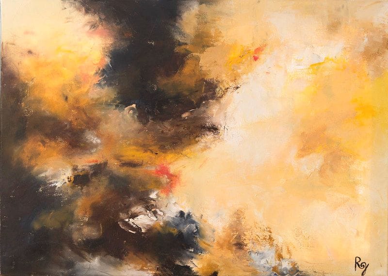 Tableau Abstrait Jaune 66 “l’Espoir”