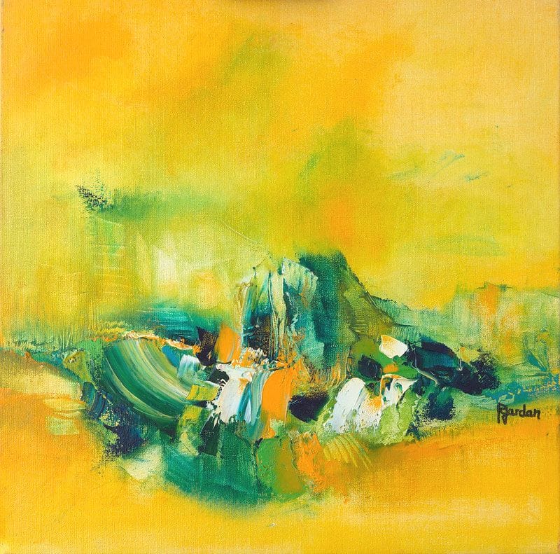 Tableau Abstrait Jaune 111 “Oasis”