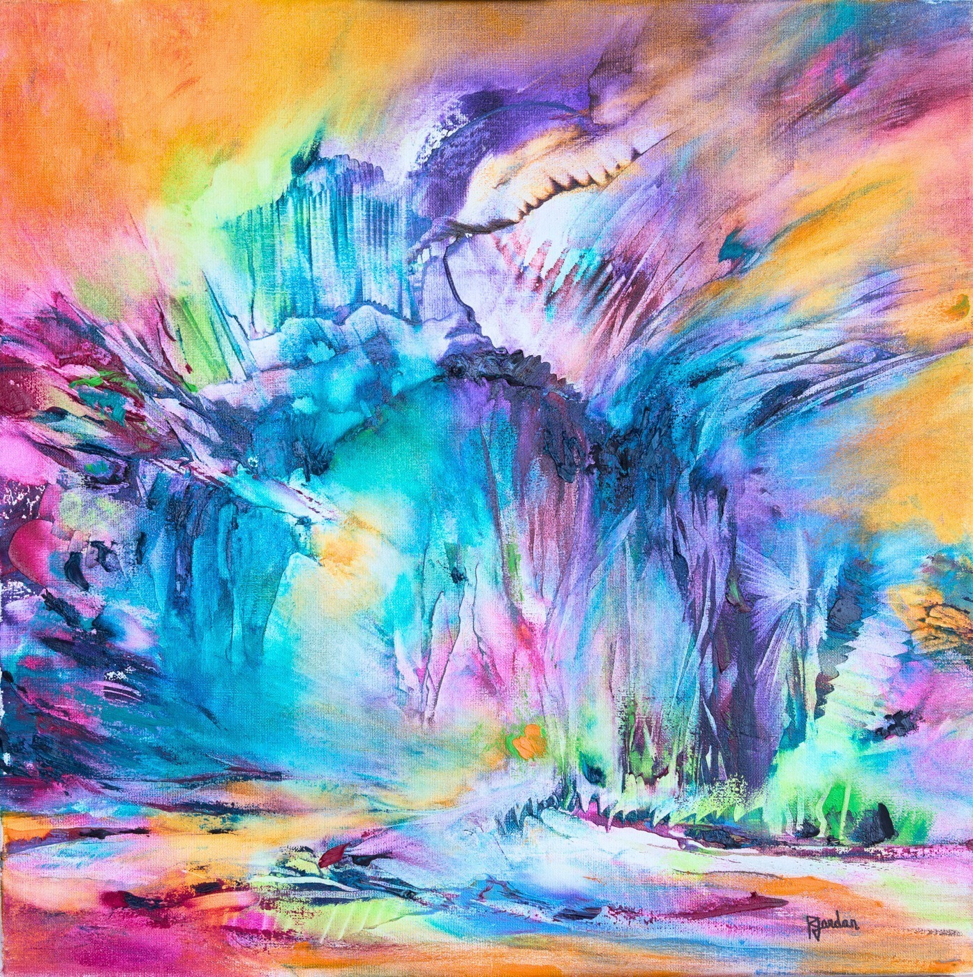 Tableau Abstrait Multicolore 131 “Big Bang”