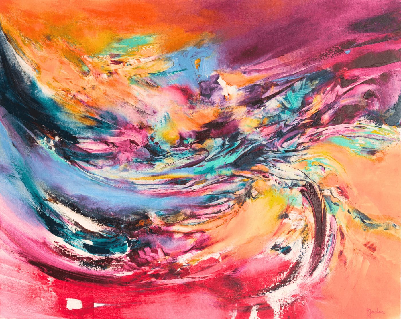 Tableau Abstrait Multicolore 237 “Créativité”