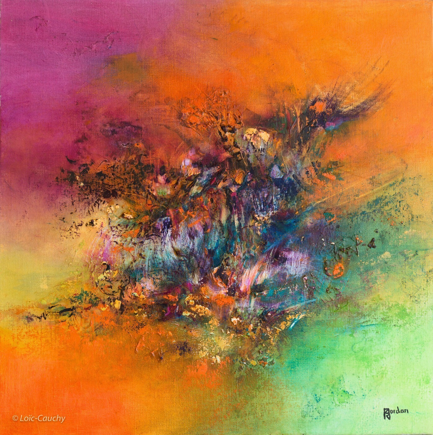 Tableau Abstrait Multicolore 224 “Écosystème”