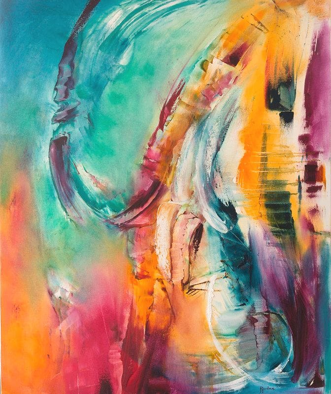 Tableau Abstrait Multicolore 74 “Rêve Idyllique”