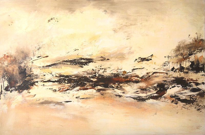 Tableau Abstrait Noir 57 “Hiver Éternel”
