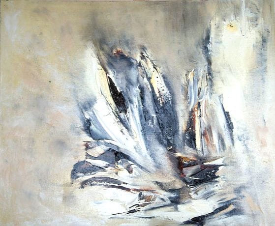 Tableau Abstrait Noir 200 “Liberté”