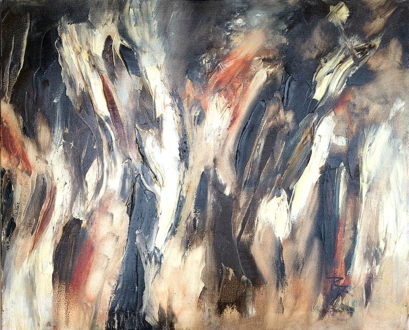 Tableau Abstrait Noir 168 “Paradoxe”