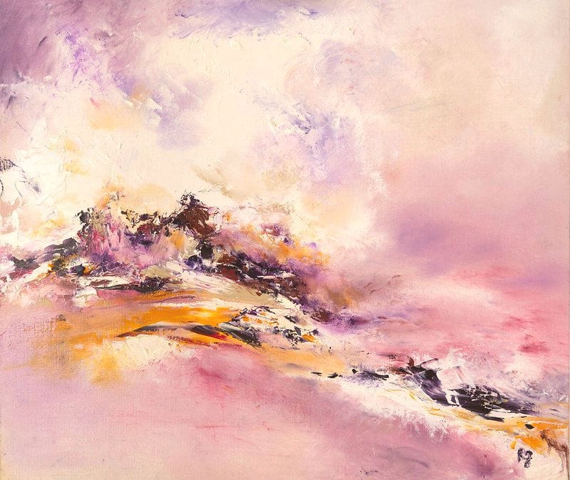Tableau Abstrait Rose 88 “Ascension”