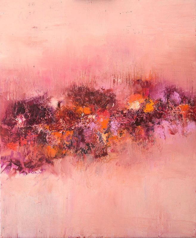 Tableau Abstrait Rose 11 “Fleurs de Rose”