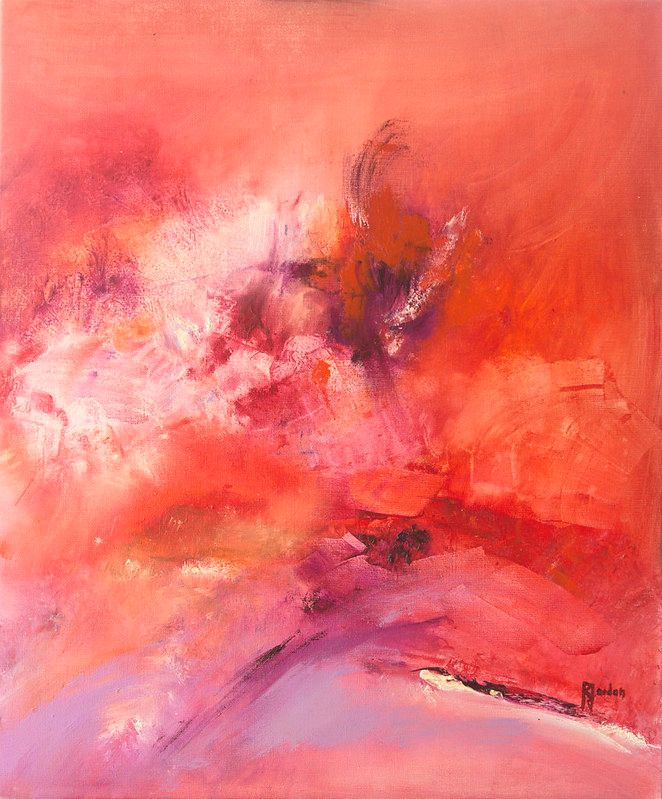 Tableau Abstrait Rose 63 “Soulagement”