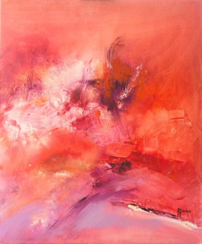 Tableau Abstrait Rose 63 “Soulagement”