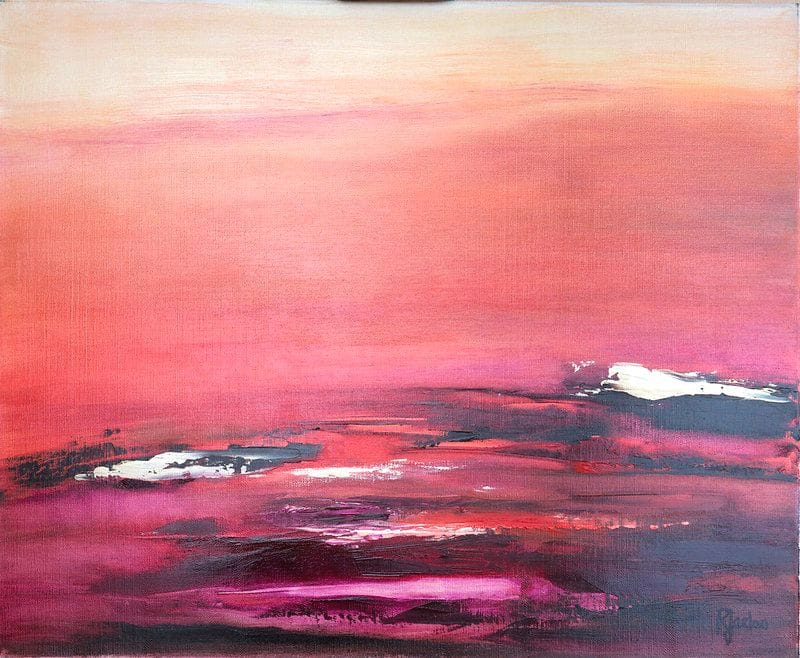 Tableau Abstrait Rouge 154 “Atmosphère”