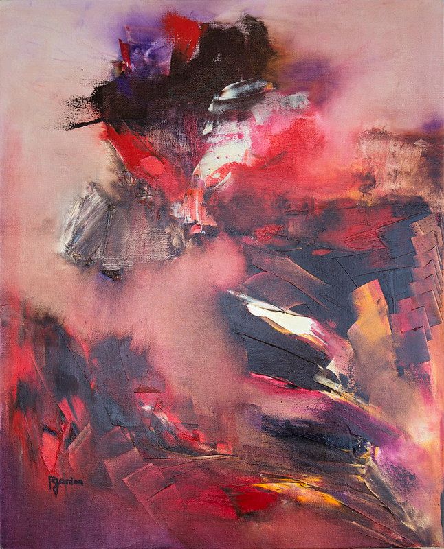 Tableau Abstrait Rouge 144 “Passion”