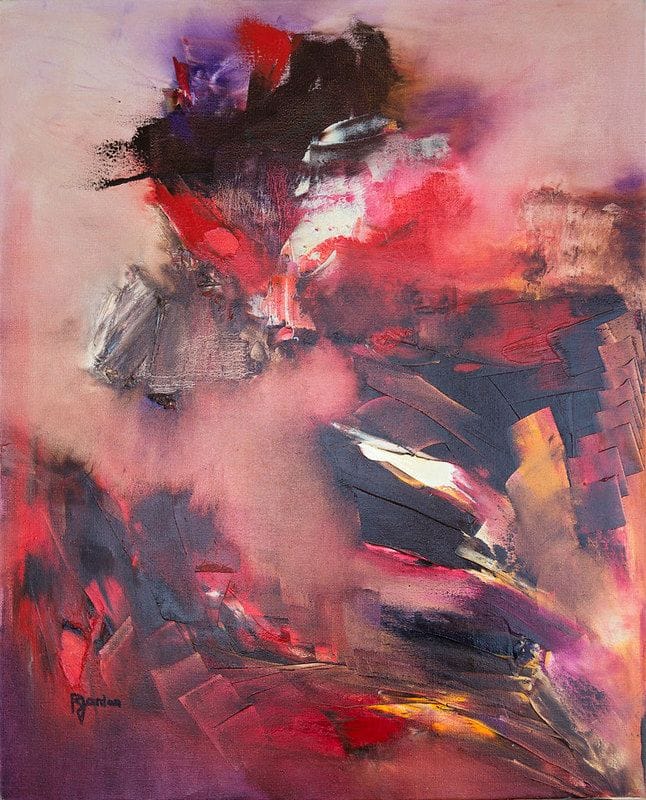 Tableau Abstrait Rouge 144 “Passion”