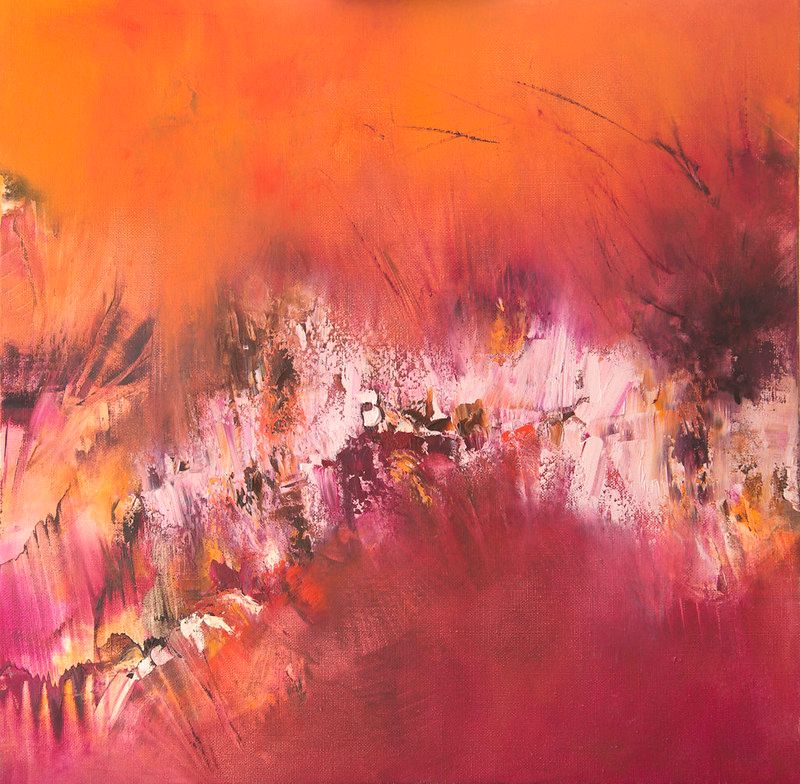 Tableau Abstrait Rouge 1 “Portail”