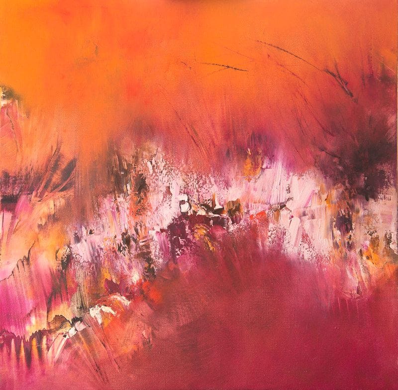 Tableau Abstrait Rouge 1 “Portail”