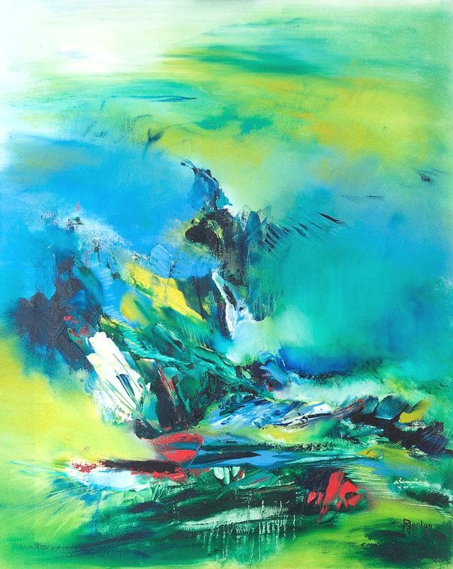 Tableau Abstrait Vert 117 “Aigle”