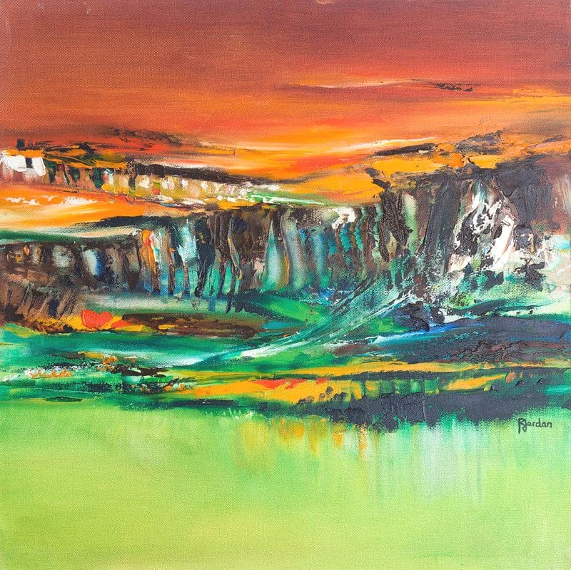 Tableau Abstrait Vert 211 “Horizon”