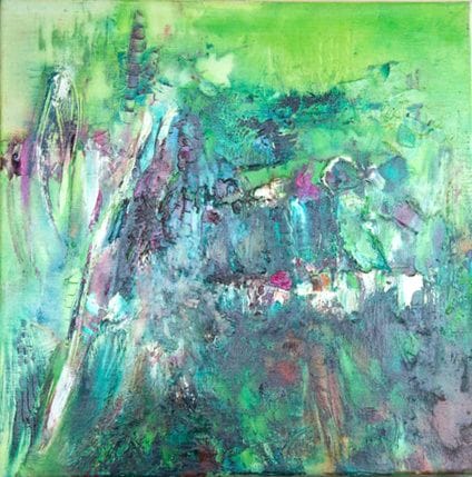 Tableau Abstrait Vert 207 “Marécage”