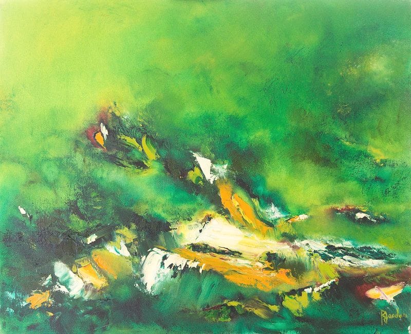 Tableau Abstrait Vert 64 “Plénitude”